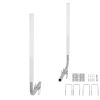 Boat Trailer Guide, 60″ Adjustable Design Trailer Guide Poles, 2PCS High-Hardness Steel Trailer Guide-Ons, Trailer Guides with PVC Pipes, for Ski Boat